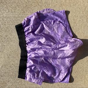 Nike purple running shorts